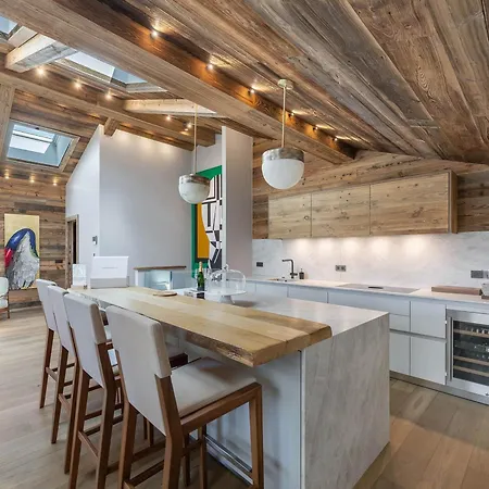 Apartment Penthouse Familial Avec Piscine, Hammam, Sauna Et Parking A - Fr-1-569-83 Megeve